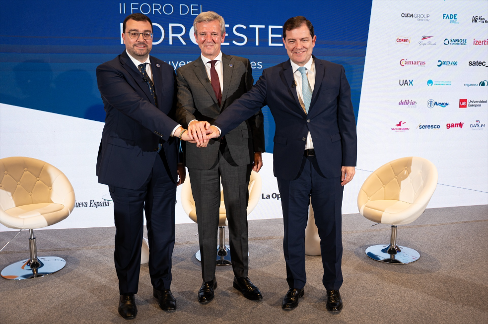 Mañueco, Rueda y Barbón reclaman al Gobierno más inversiones y un "compromiso real" con el noroeste