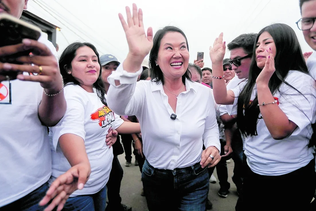 La candidata de Fuerza Popular, Keiko Fujimori
