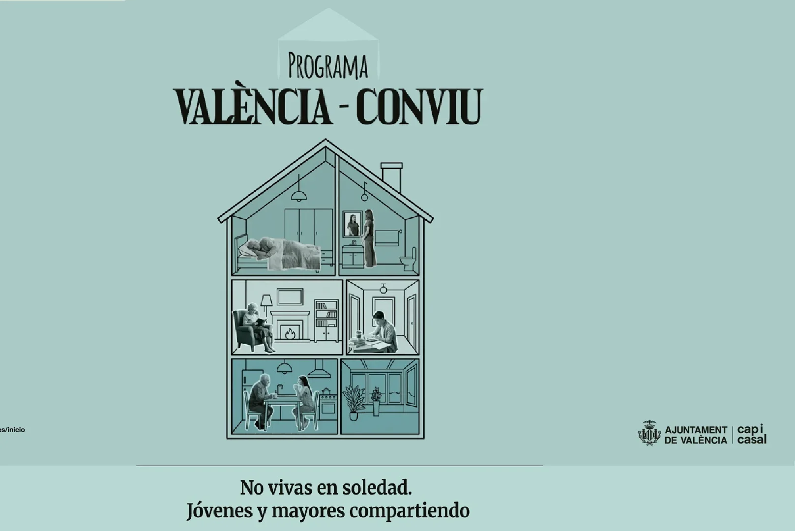 Jubilados que comparten piso con universitarios en València: soledad y vivienda, dos problemas con una "solución"
