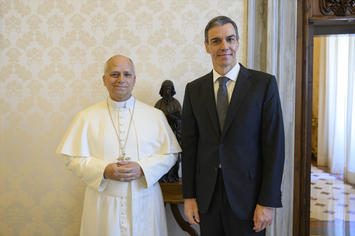 Pedro Sánchez ha concentrado su agenda institucional en la visita del papa León XIV a España