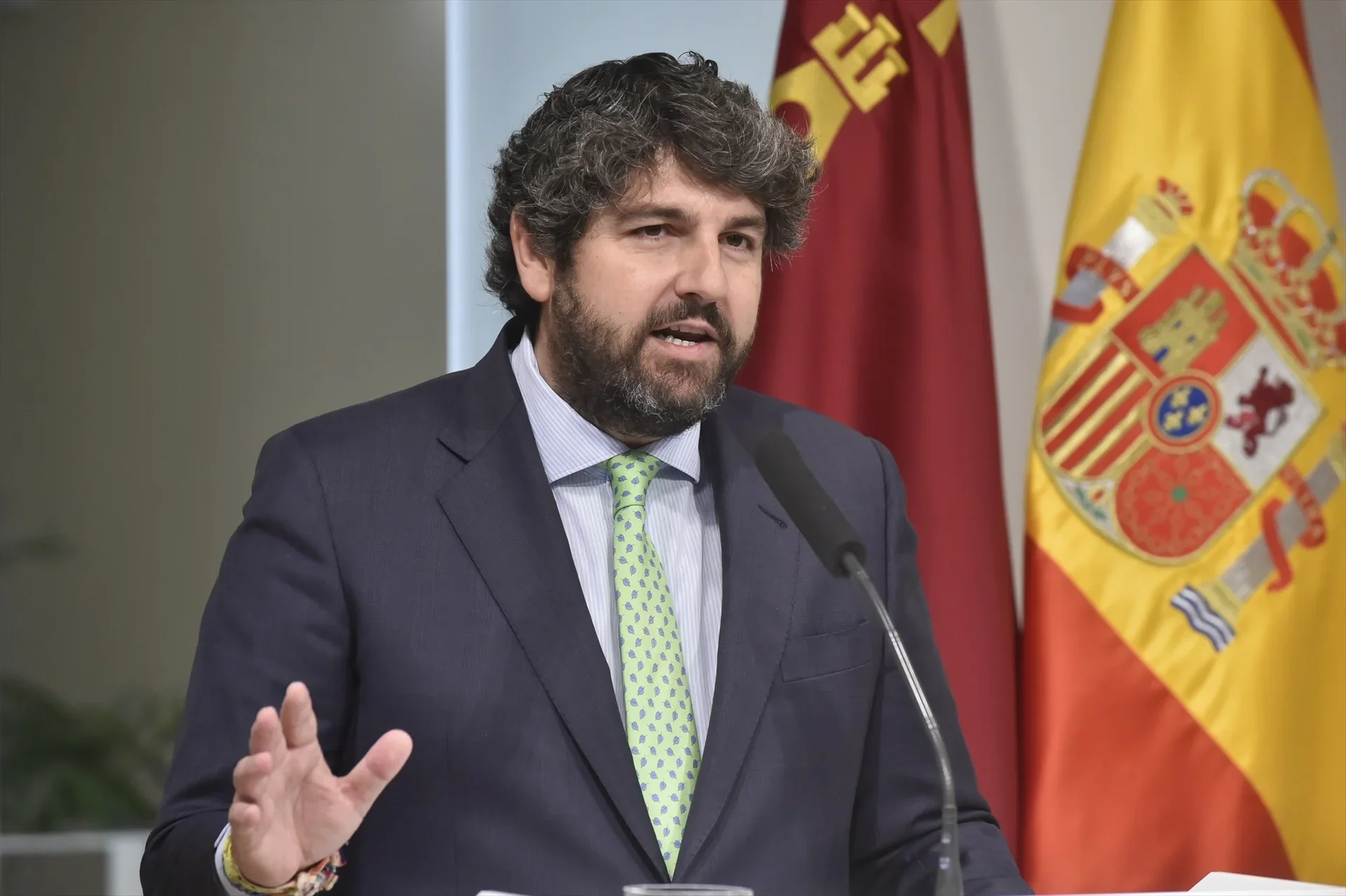 El presidente de la Comunidad, Fernando López Miras