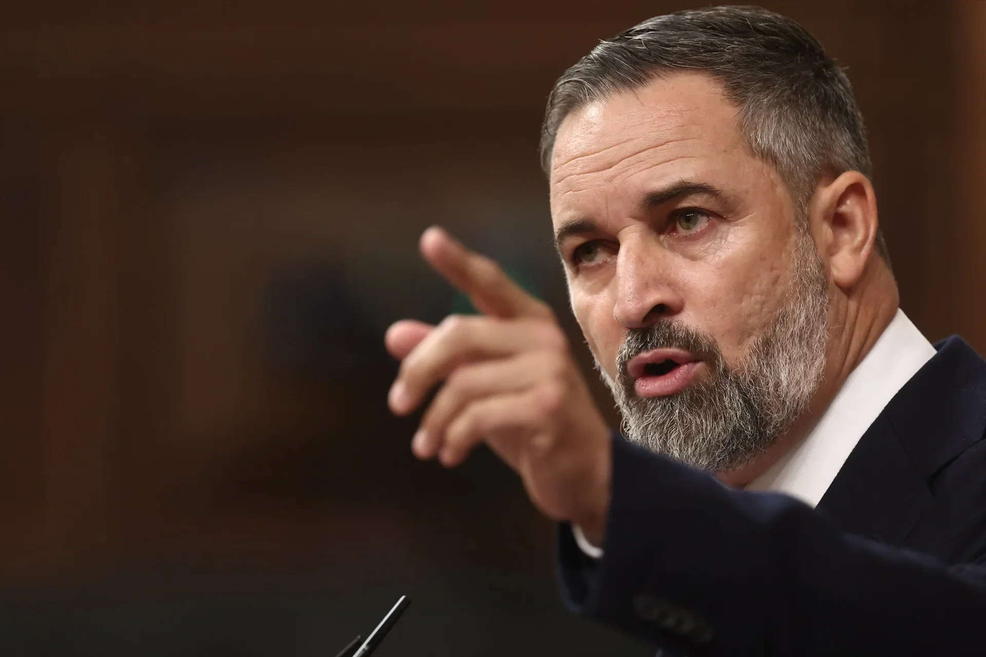 Abascal acusa a Sánchez de dirigir una “trama mafiosa” y exige elecciones tras las imputaciones en el caso Leire