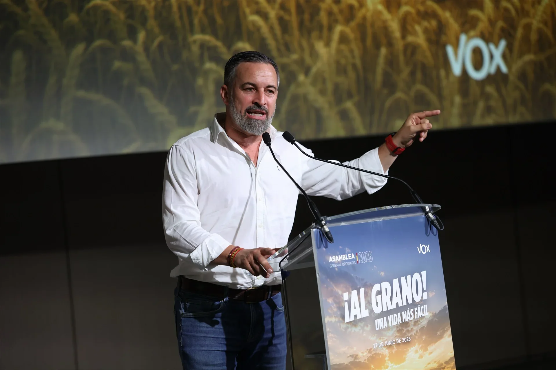 Santiago Abascal ha endurecido este viernes su discurso contra el presidente del Gobierno, Pedro Sánchez