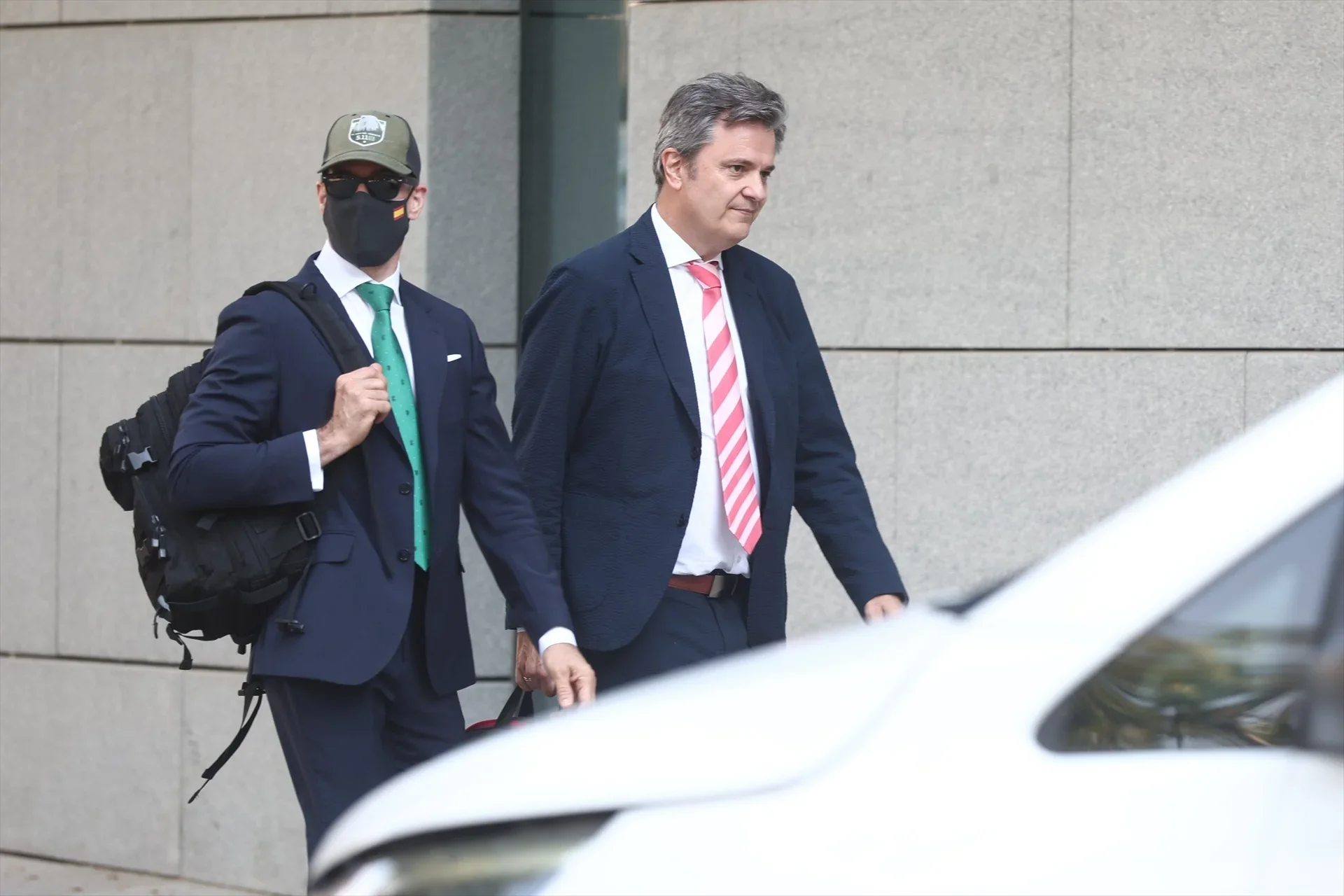 Llegada de Villalba a la Audiencia Nacional