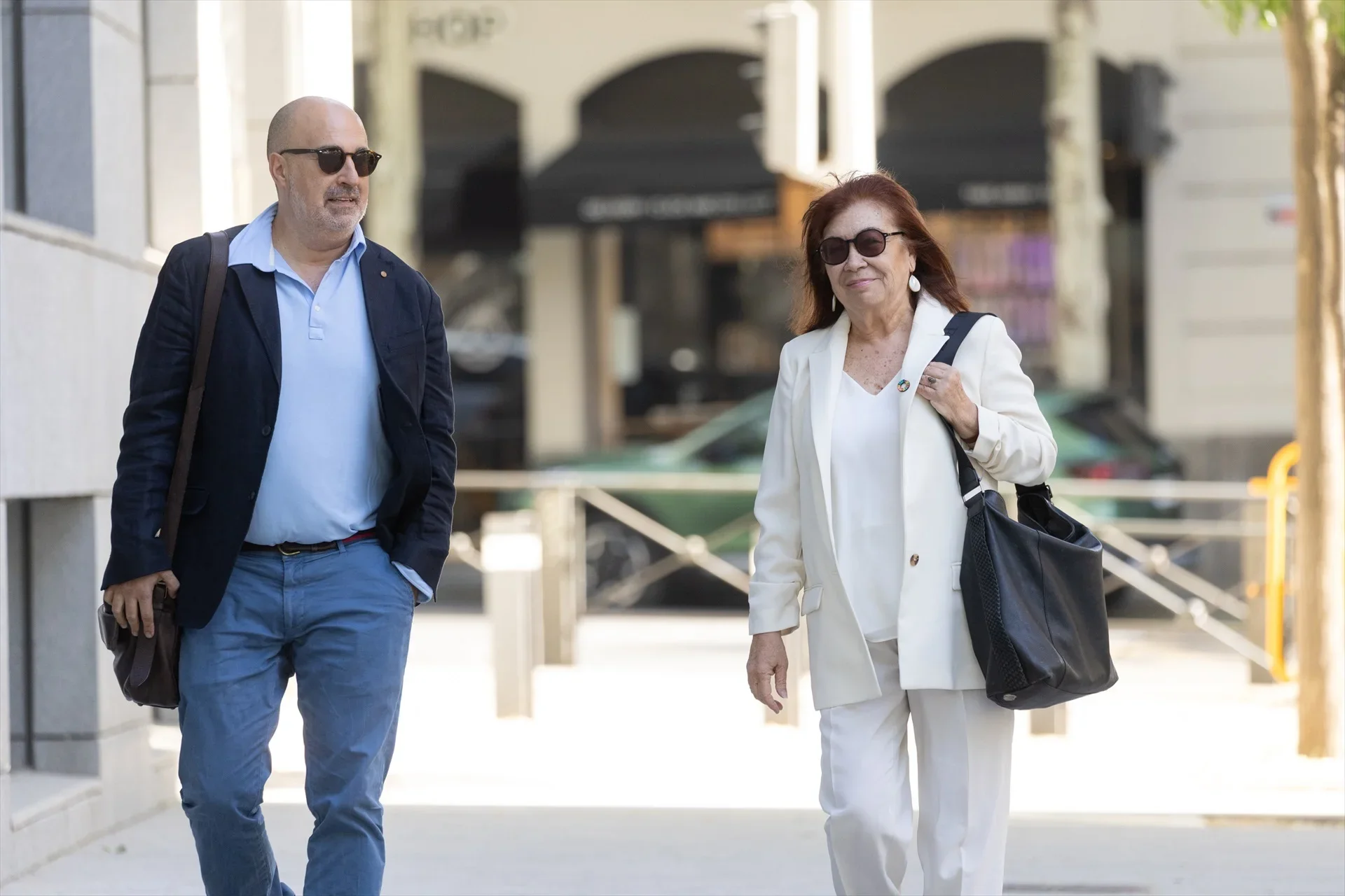 La presidenta del PSOE compareció como testigo para responder a las preguntas del juez