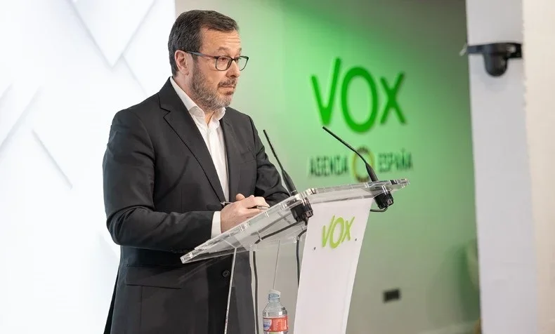 El portavoz nacional de Vox, José Antonio Fúster