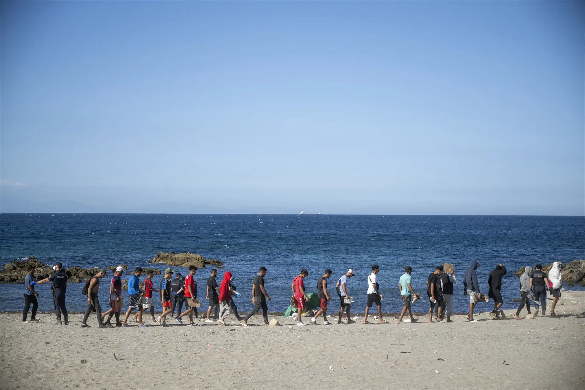JUPOL alerta del aumento de la violencia entre los inmigrantes que siguen en Ceuta: "Cada vez están mucho más violentos"
