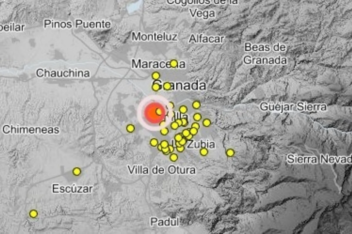 Nuevo terremoto en Granada: un seísmo de magnitud 3,1 se siente en la capital y varios municipios