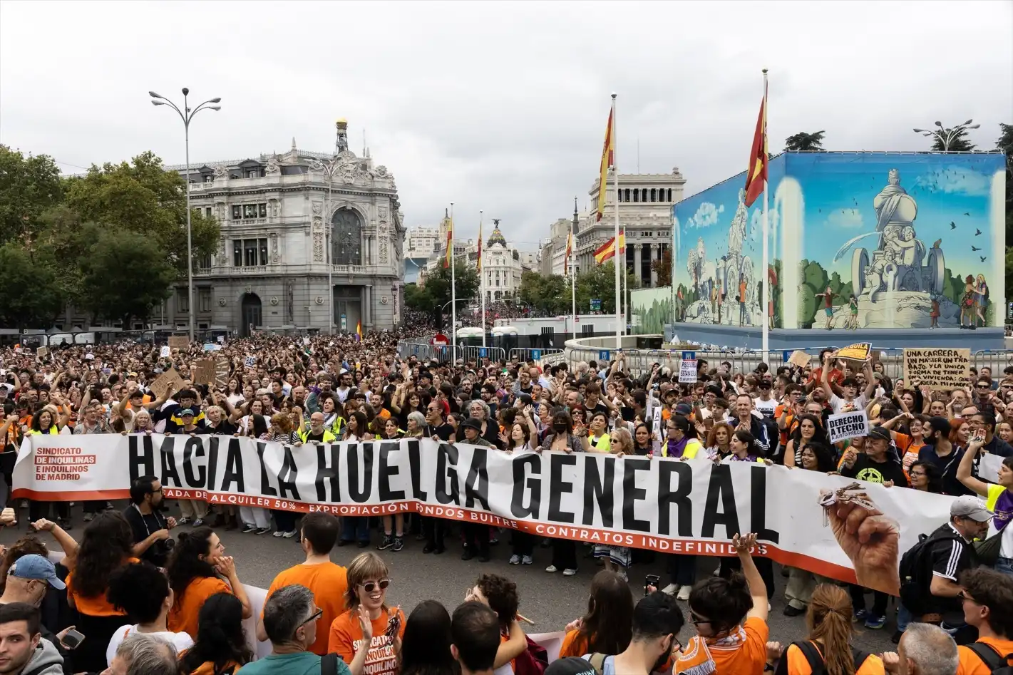 Los sindicatos convocan una huelga general el 11 de noviembre, dos días antes del inicio de la campaña del 29N