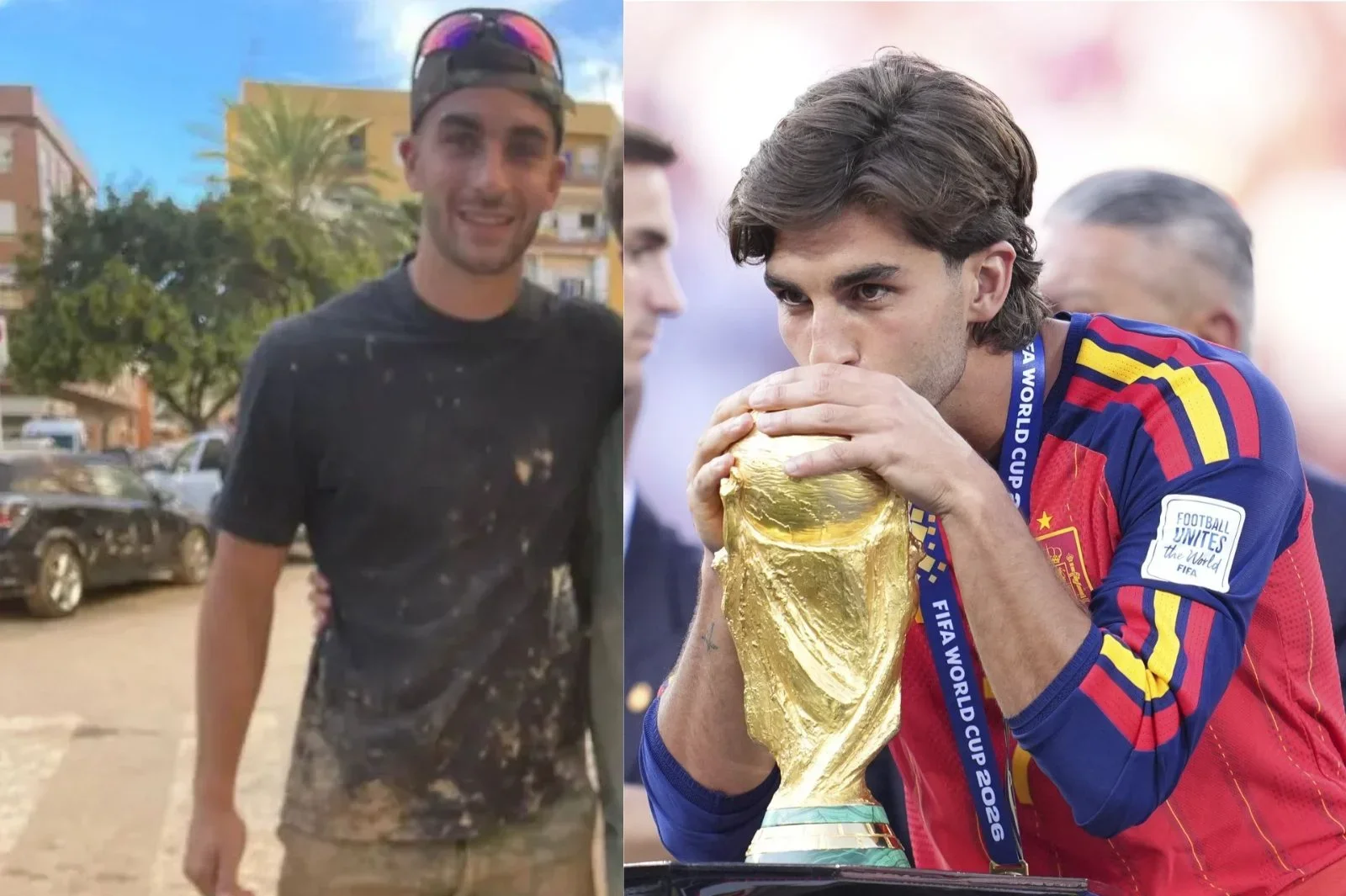 Ferran Torres, de voluntario con los afectados por la DANA a acordarse de Dios en la final del Mundial