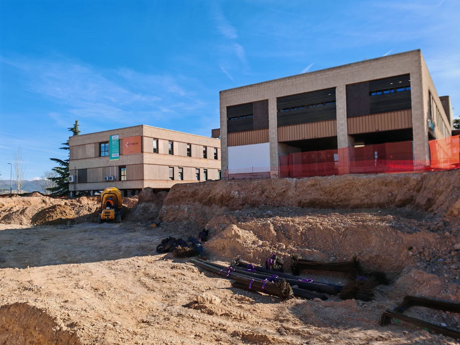 Las obras de ampliación del Hospital Ernest Lluch de Calatayud 