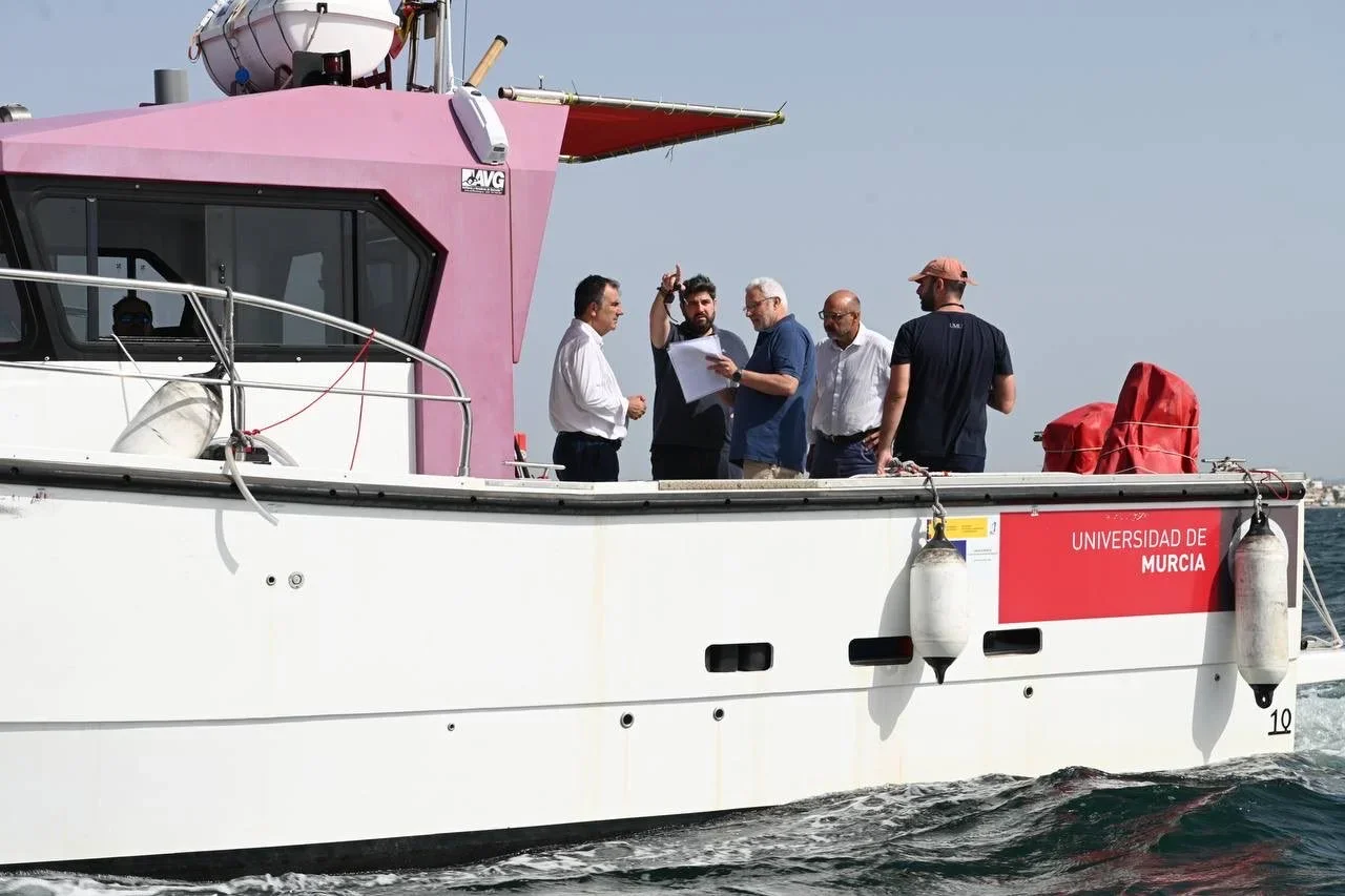  Fernando López Miras, participó este martes en una jornada de seguimiento del estado del Mar Menor