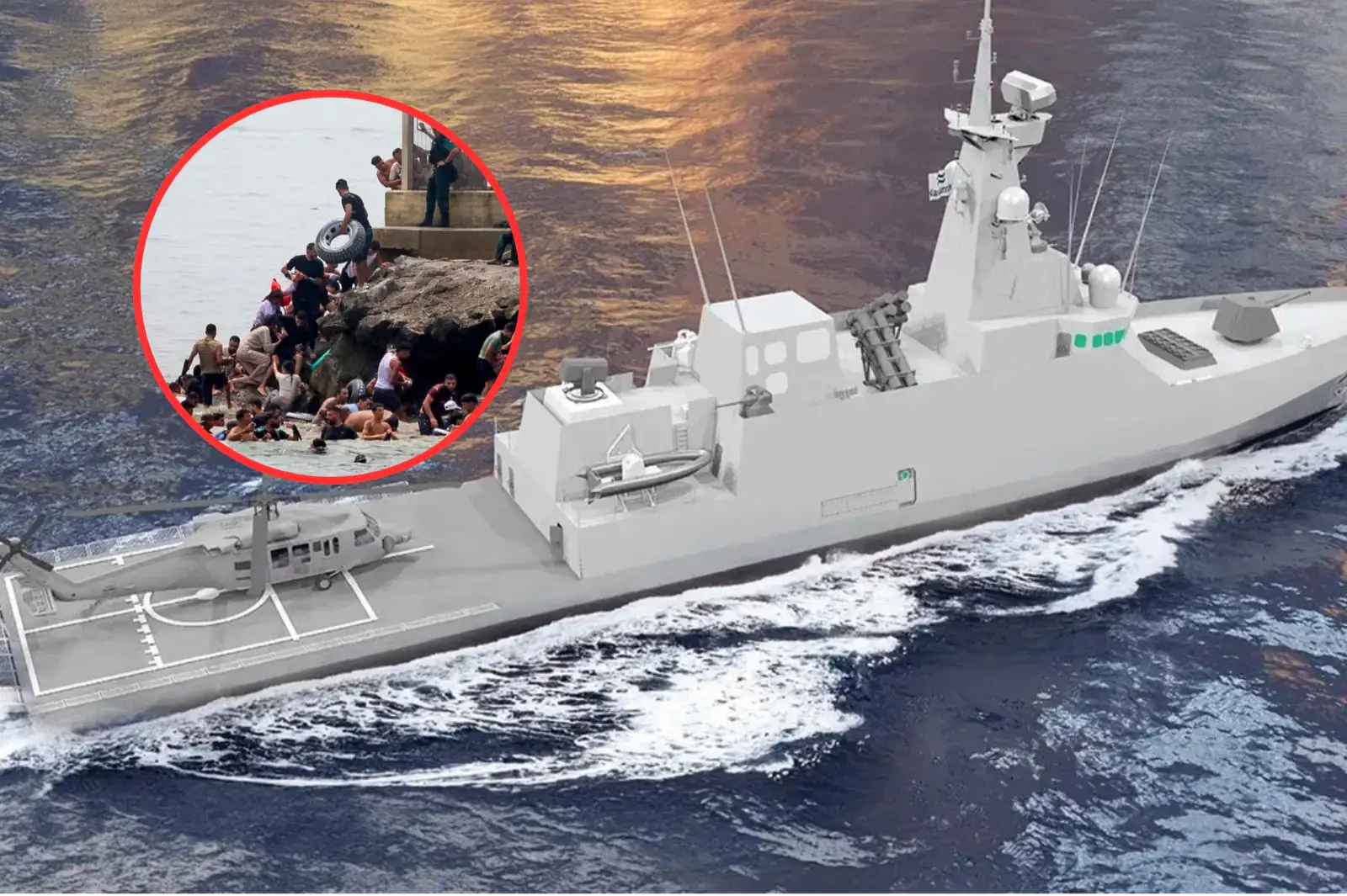 La Guardia Civil revela que Marruecos desplegó seis buques frente a Ceuta antes del asalto: el Gobierno fue informado