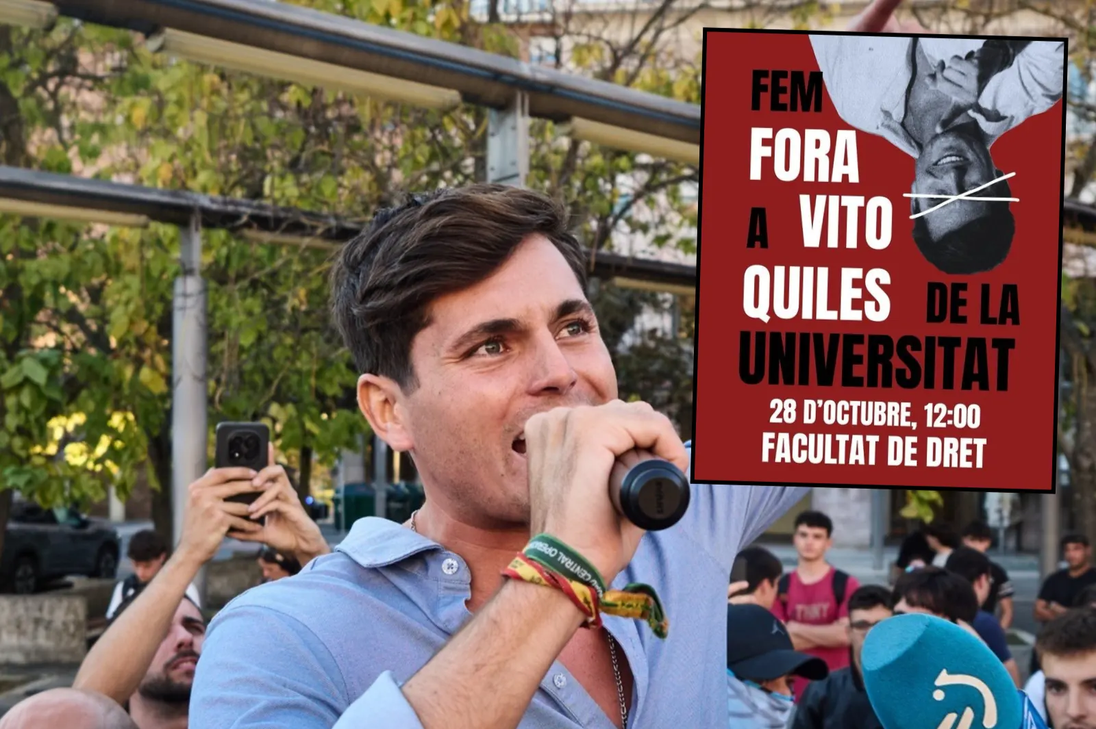Convocan una manifestación contra Vito Quiles en Valencia y anuncian que impedirán su acceso a la universidad