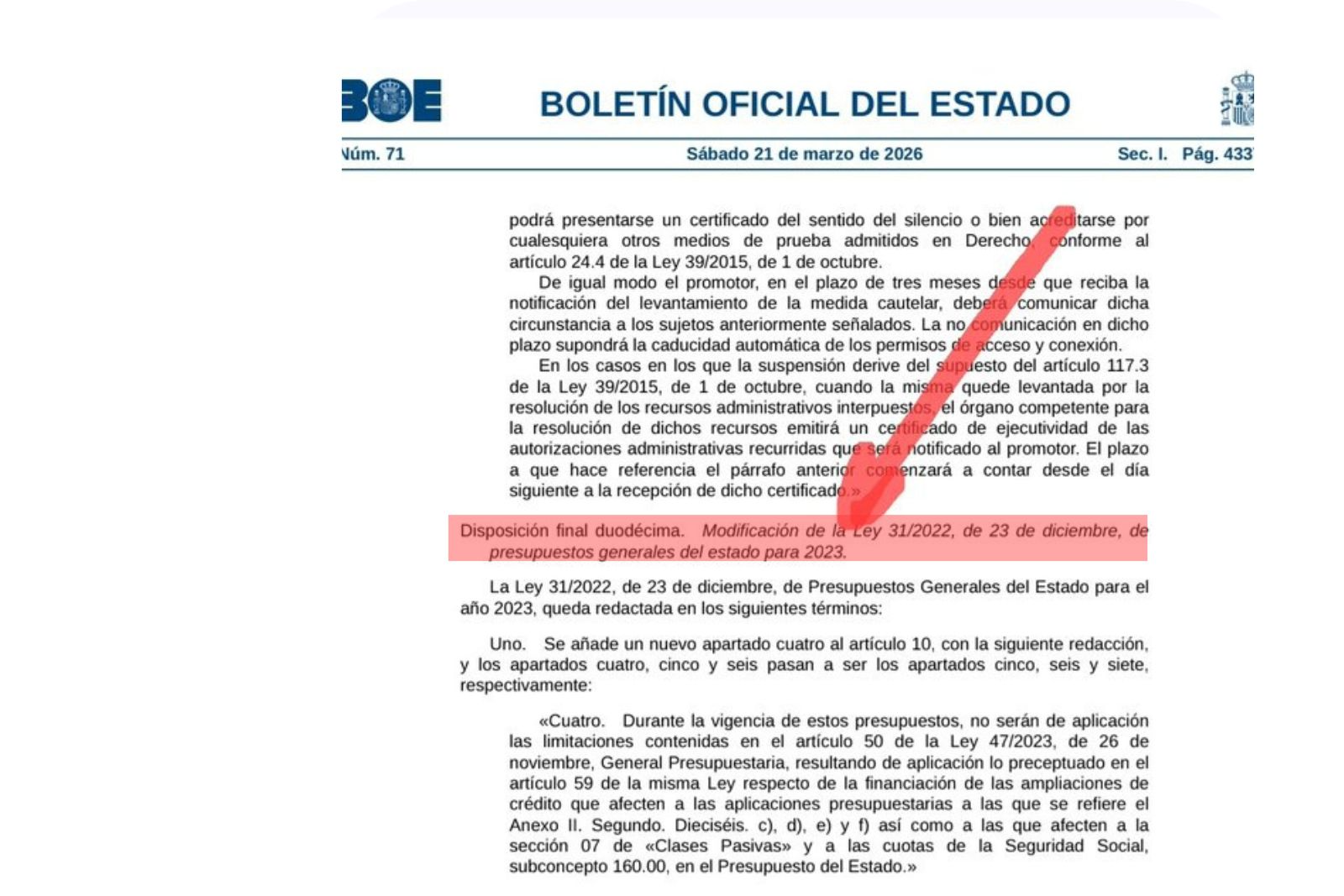 La publicación en el BOE para gastar más sin Presupuestos y sin control del Parlamento