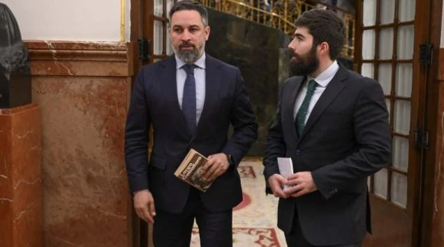 Manuel Mariscal junto a Santiago Abascal