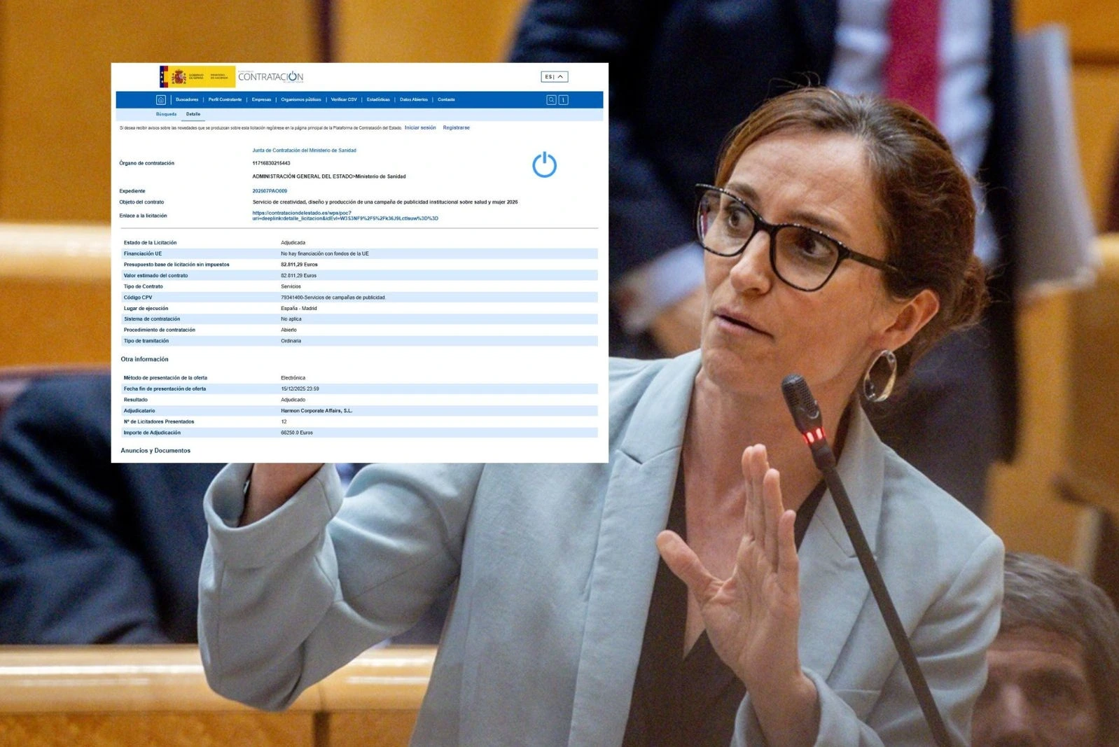 El Ministerio de Mónica García destina más de 66.000 euros a una campaña sobre salud y mujer 2026