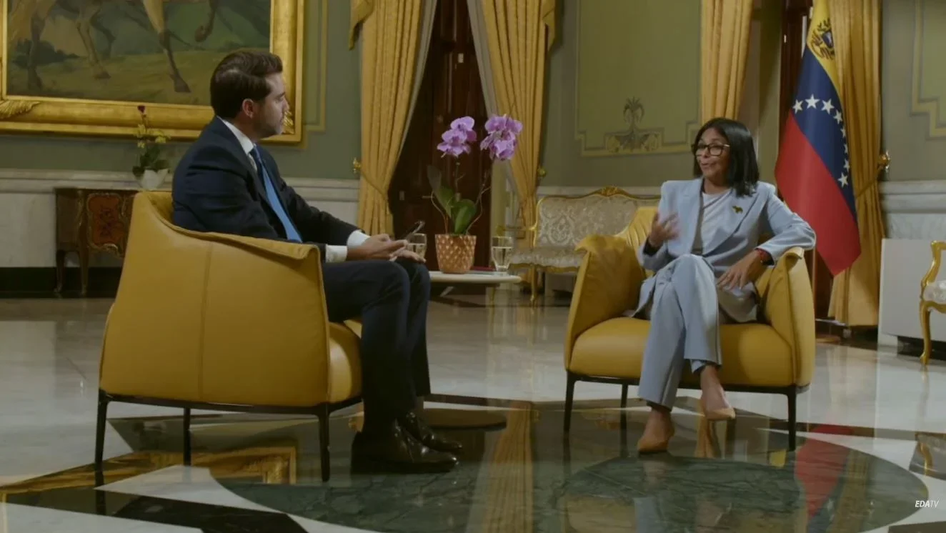Javier Negre pregunta a Delcy Rodríguez cuánto petróleo exporta Venezuela: 