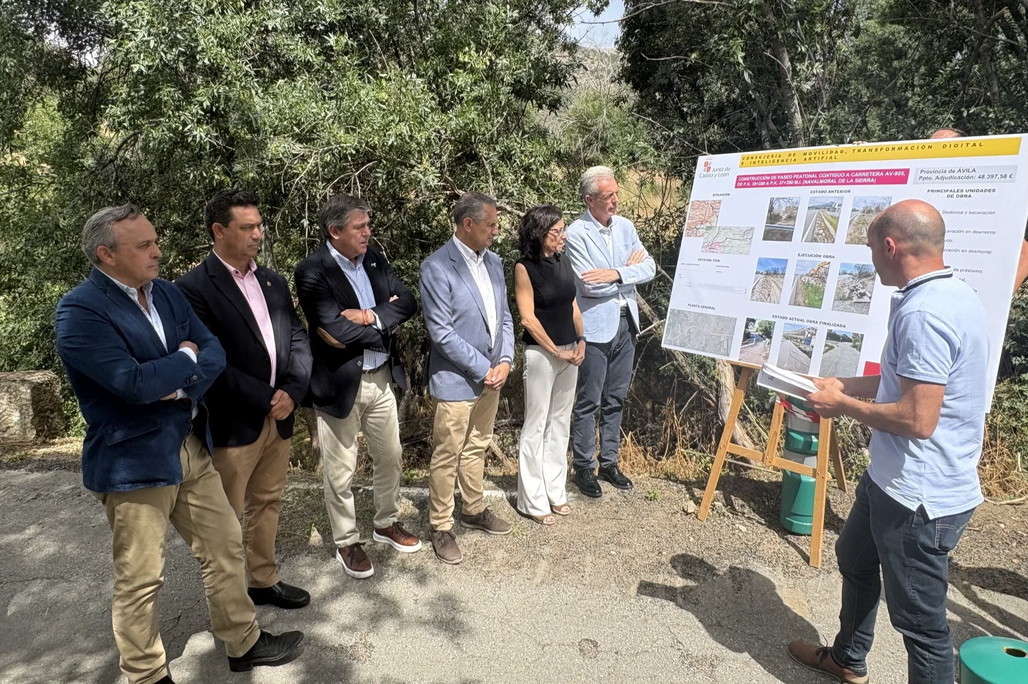 La Junta de Castilla y León mejora la seguridad peatonal en Navalmoral de la Sierra con una nueva senda