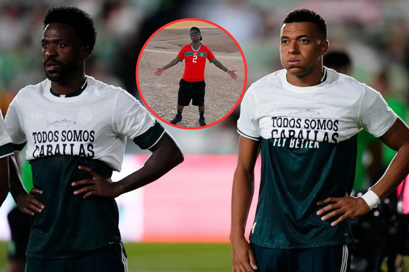 La afición del Real Madrid prepara una pitada a Vinicius, Mbappé y Konaté tras ocultar el mensaje de apoyo a Ceuta