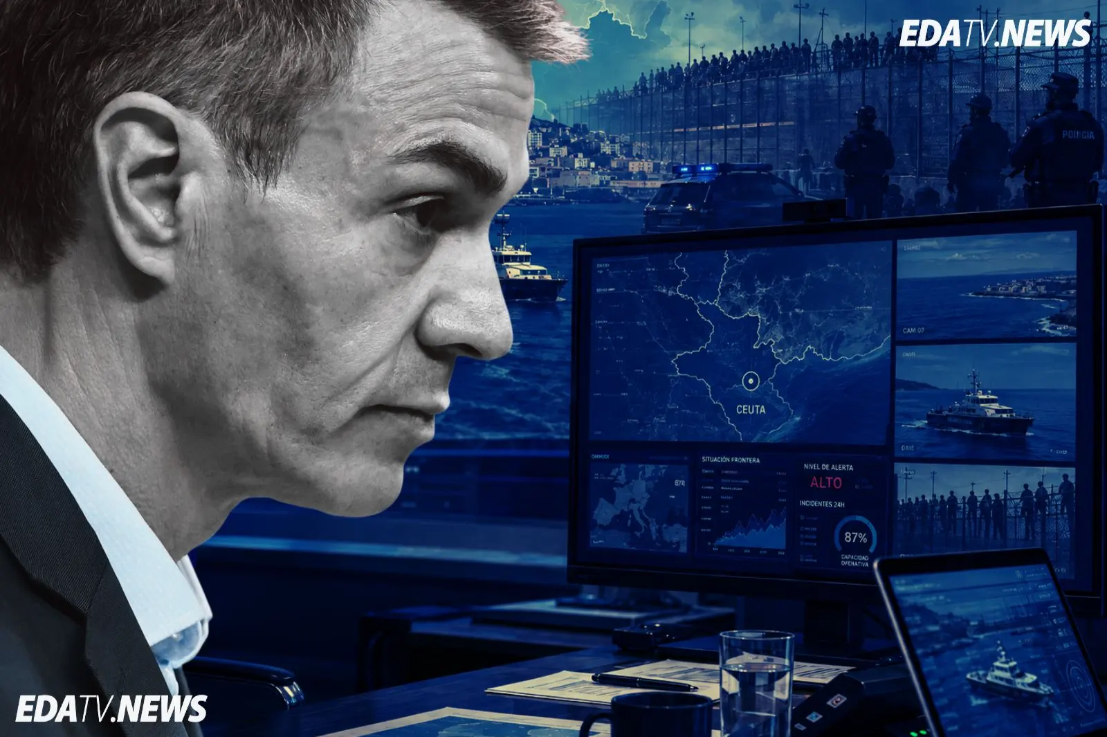 Pedro Sánchez reúne de nuevo a siete ministros por videoconferencia para abordar la situación en Ceuta