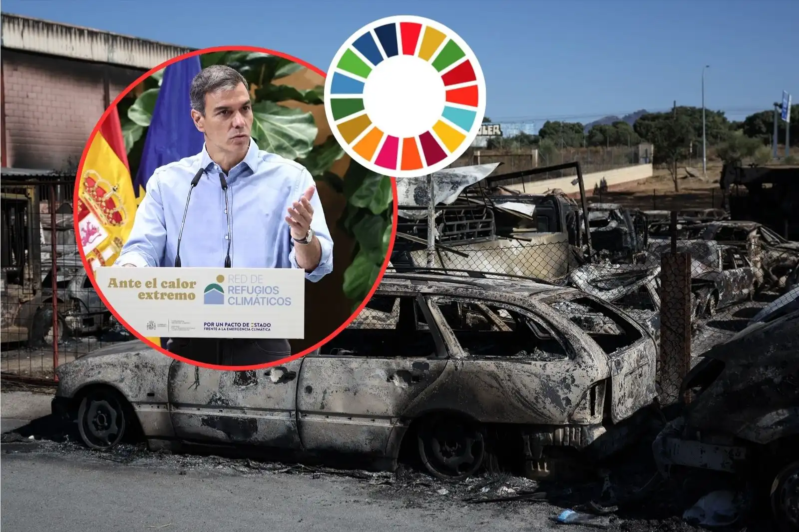 Pedro Sánchez aprovecha la oleada de incendios para insistir en su gran pacto frente a la emergencia climática