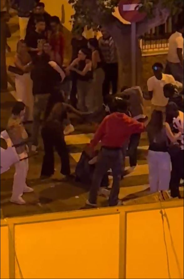 Brutal pelea en Roquetas