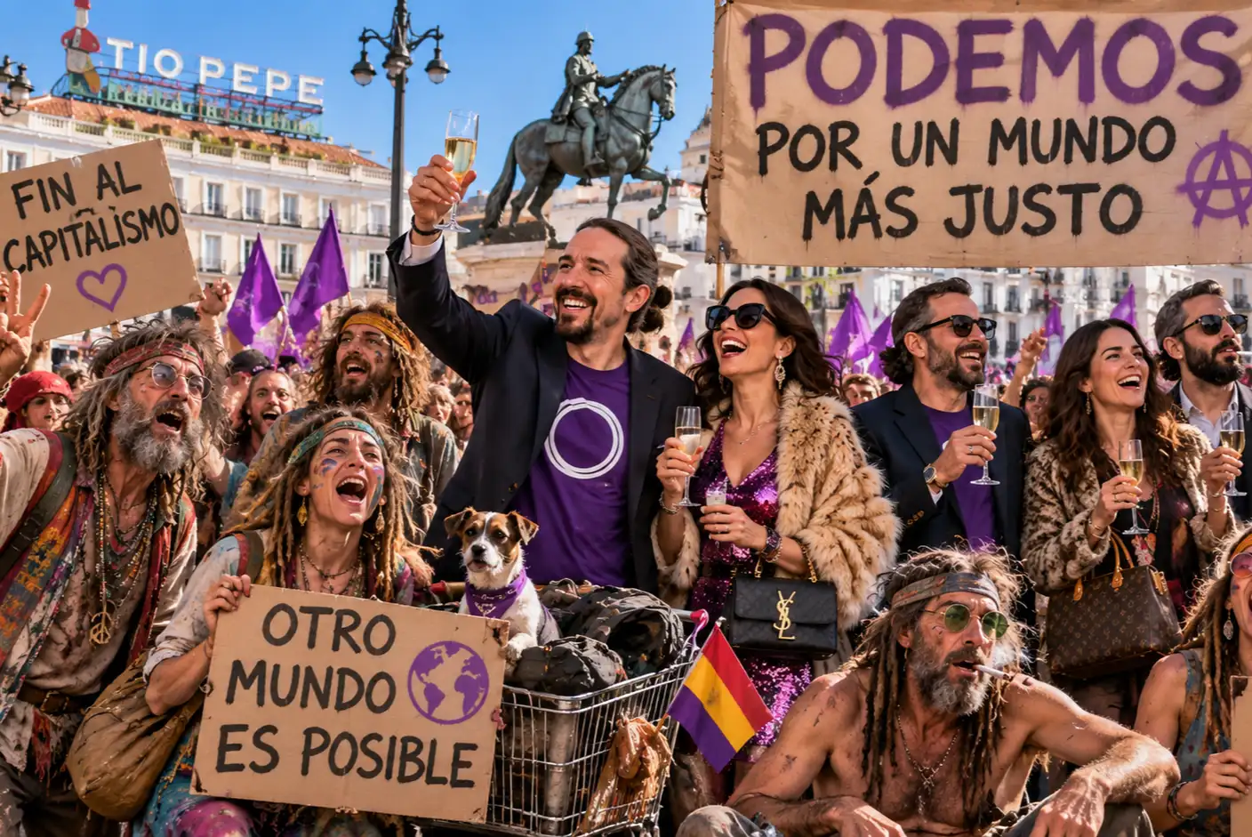 De la moqueta a la tienda de campaña: la izquierda vuelve a Sol