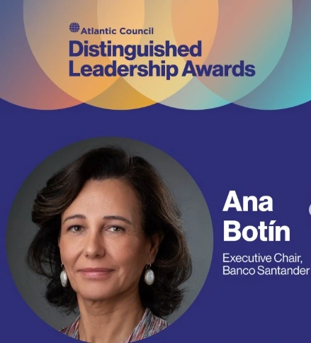 El Atlantic Council destacó la influencia de Botín como una de las principales voces mundiales en la banca