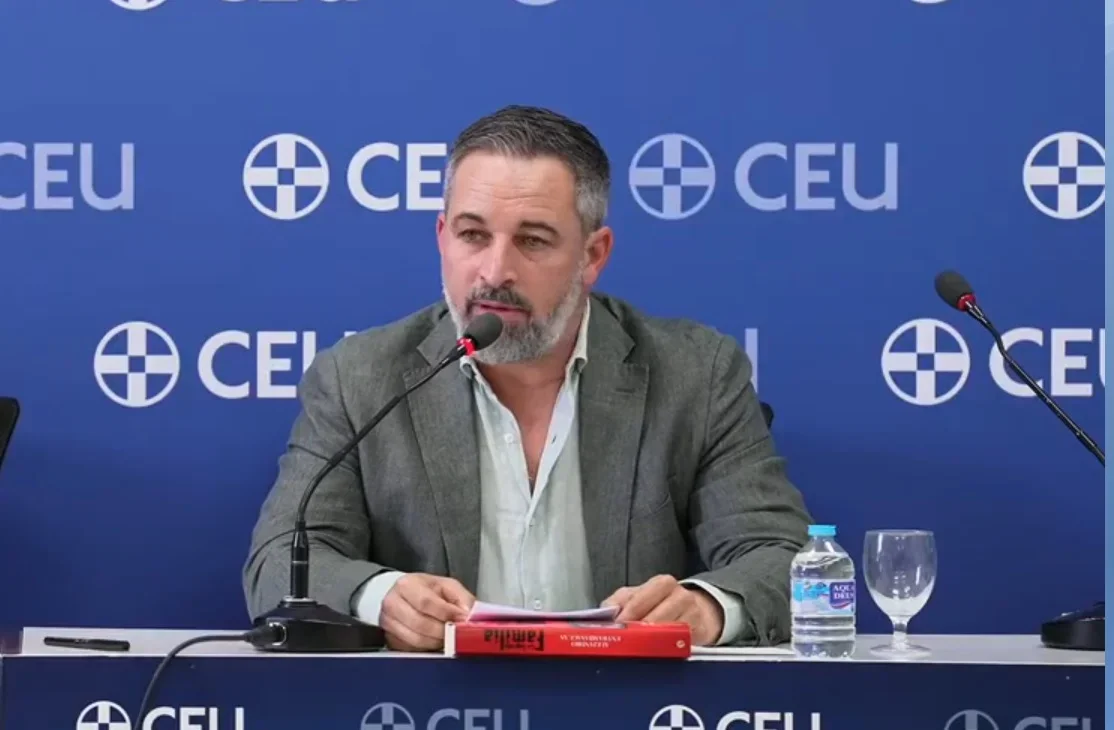 El líder de Vox, Santiago Abascal