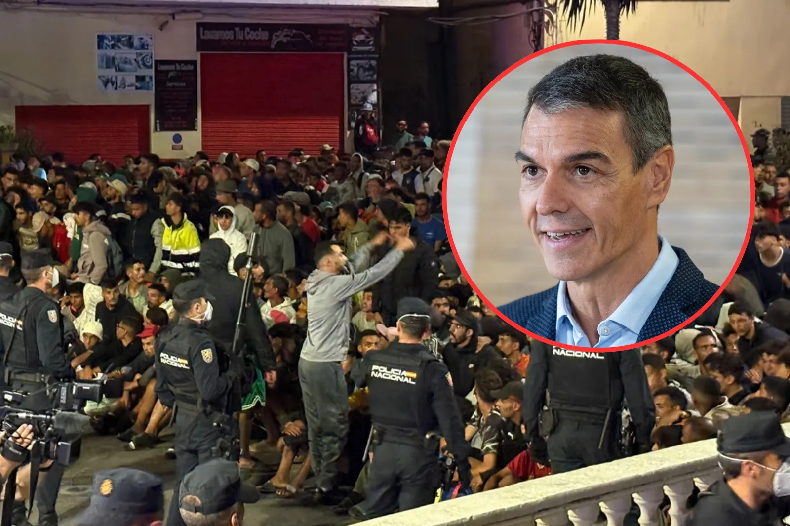 Sánchez anunció 10.000 plazas en Ceuta y el Gobierno calcula ahora que quedan hasta 10.000 inmigrantes