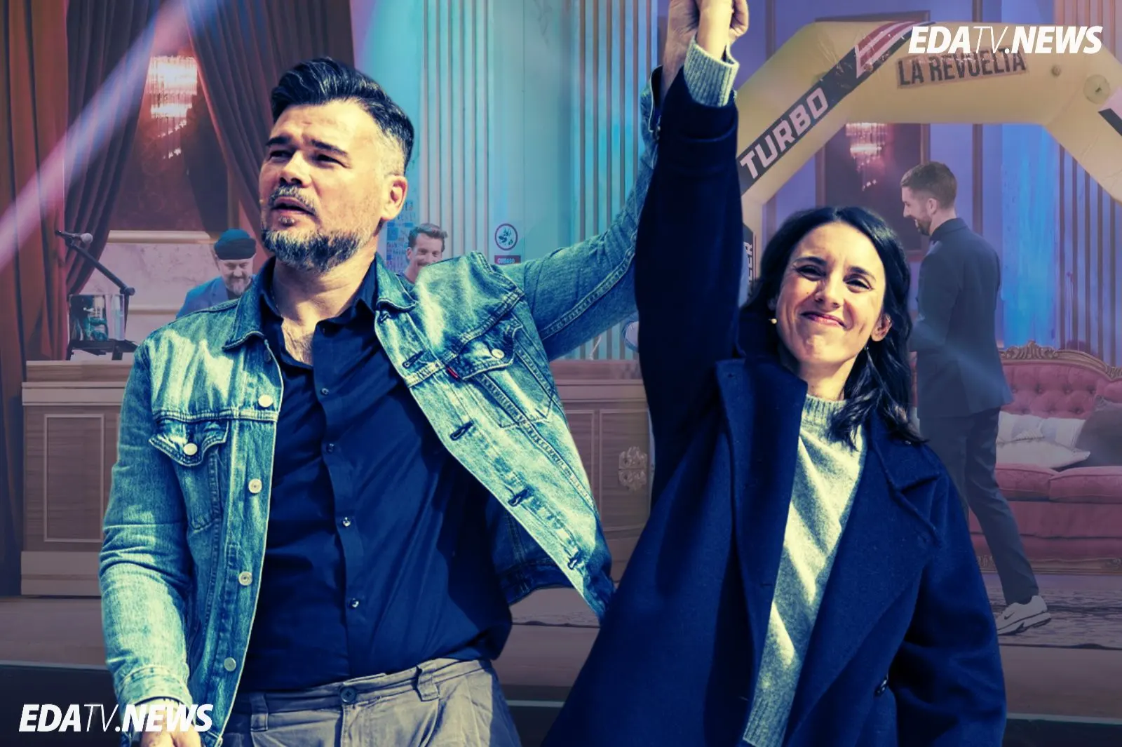 'La Revuelta' vuelve a convertir la televisión pública en escenario del 29N: Rufián y Montero toman el relevo de Sánchez