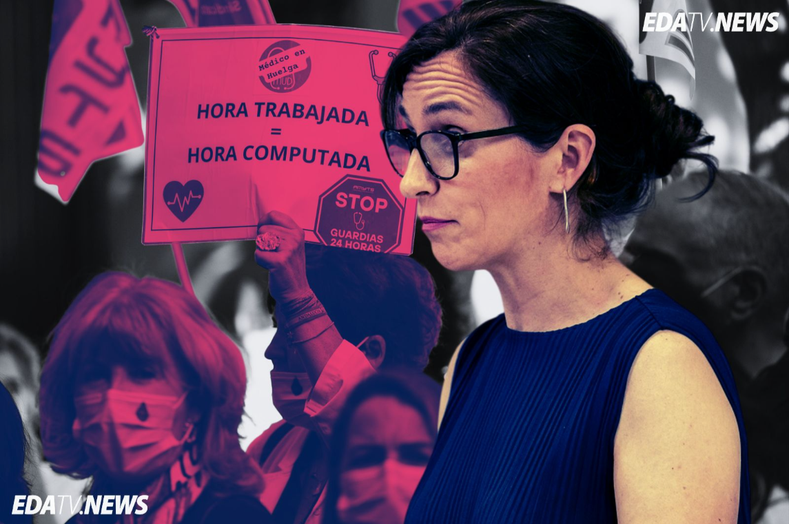 Los MIR cargan contra Mónica García y amenazan con endurecer las protestas tras el nuevo Estatuto Marco