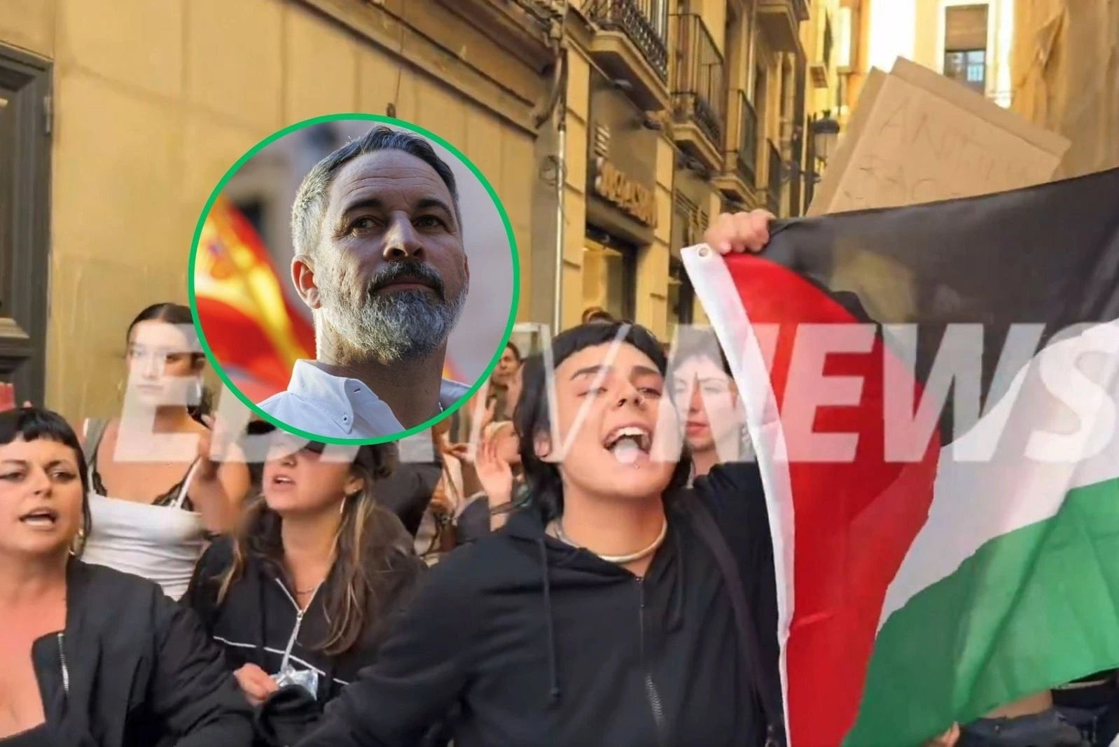 La campaña de Vox en Granada arranca con violencia de la ultra izquierda contra los asistentes al mitin de Abascal