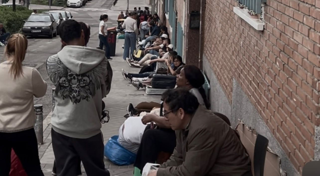 Filas en la Asociación Rumiñahui Madrid 