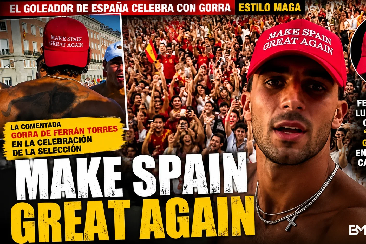 "Make Spain Great Again': el recado del Valenciano Ferran que encendió a la izquierda en Cibeles