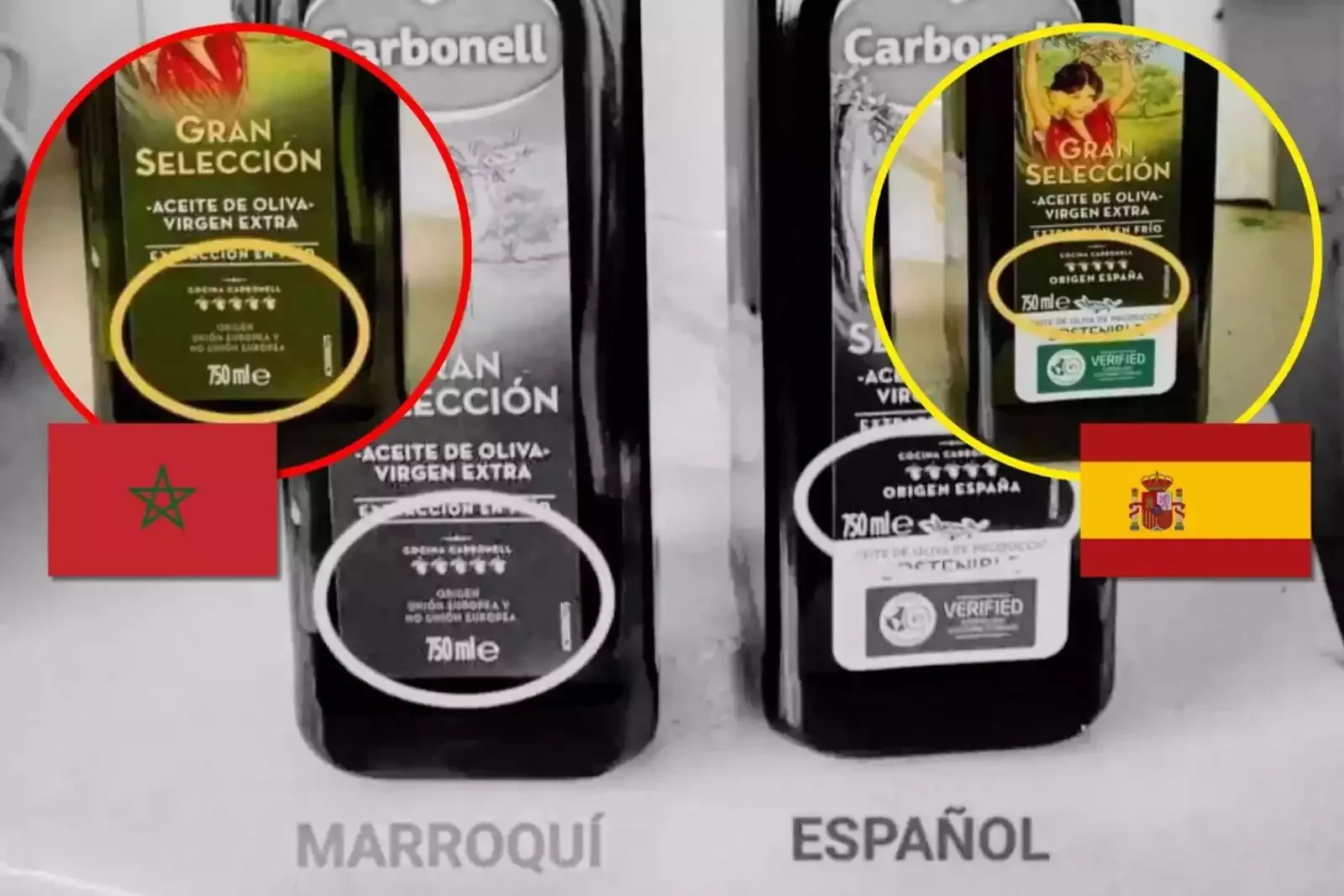 Cópmo diferenciar el aceite de la UE del de fuera de la UE