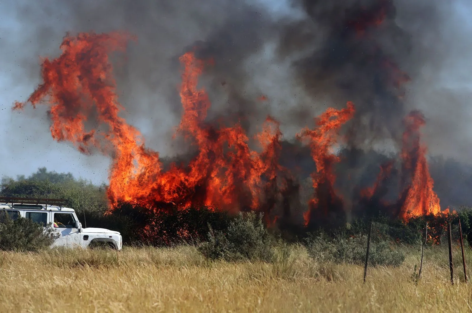 En 1999, otro incendio declarado en Alájar de la Sierra, en la provincia de Huelva