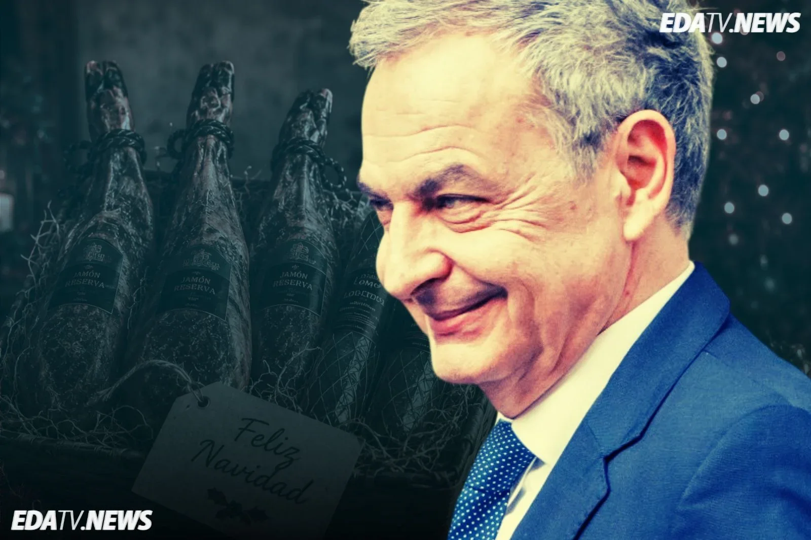 Zapatero avaló el reparto de 'Gertru' de las cestas de Navidad con un mensaje: "Correcto reparto de jamones"