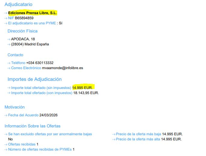 Plataforma de Contratación del Estado