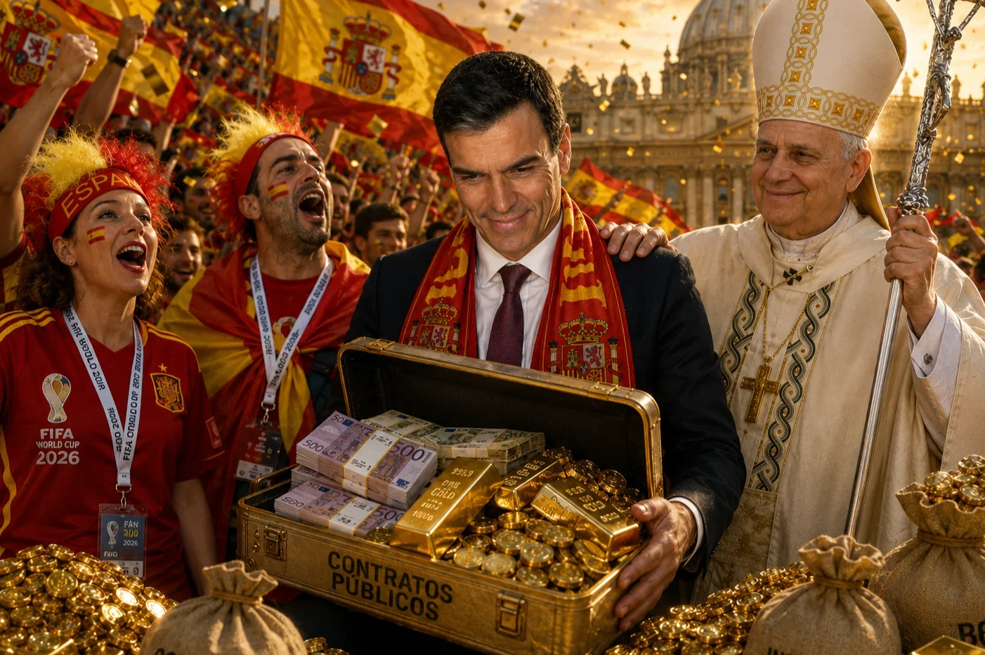 Entre el Papa, el Mundial y la corrupción: el sanchismo confía en que el calendario le salve una vez más